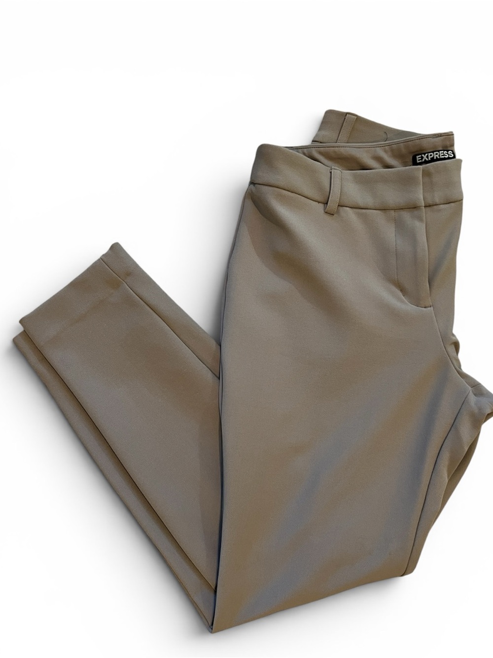 Express Slim Stretch Pants in Taupe